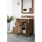 James Martin Vanities Bristol 30in Single Vanity, Saddle Brown w/ 3 CM White Zeus Quartz Top 157-V30-SBR-3WZ - alternate 3